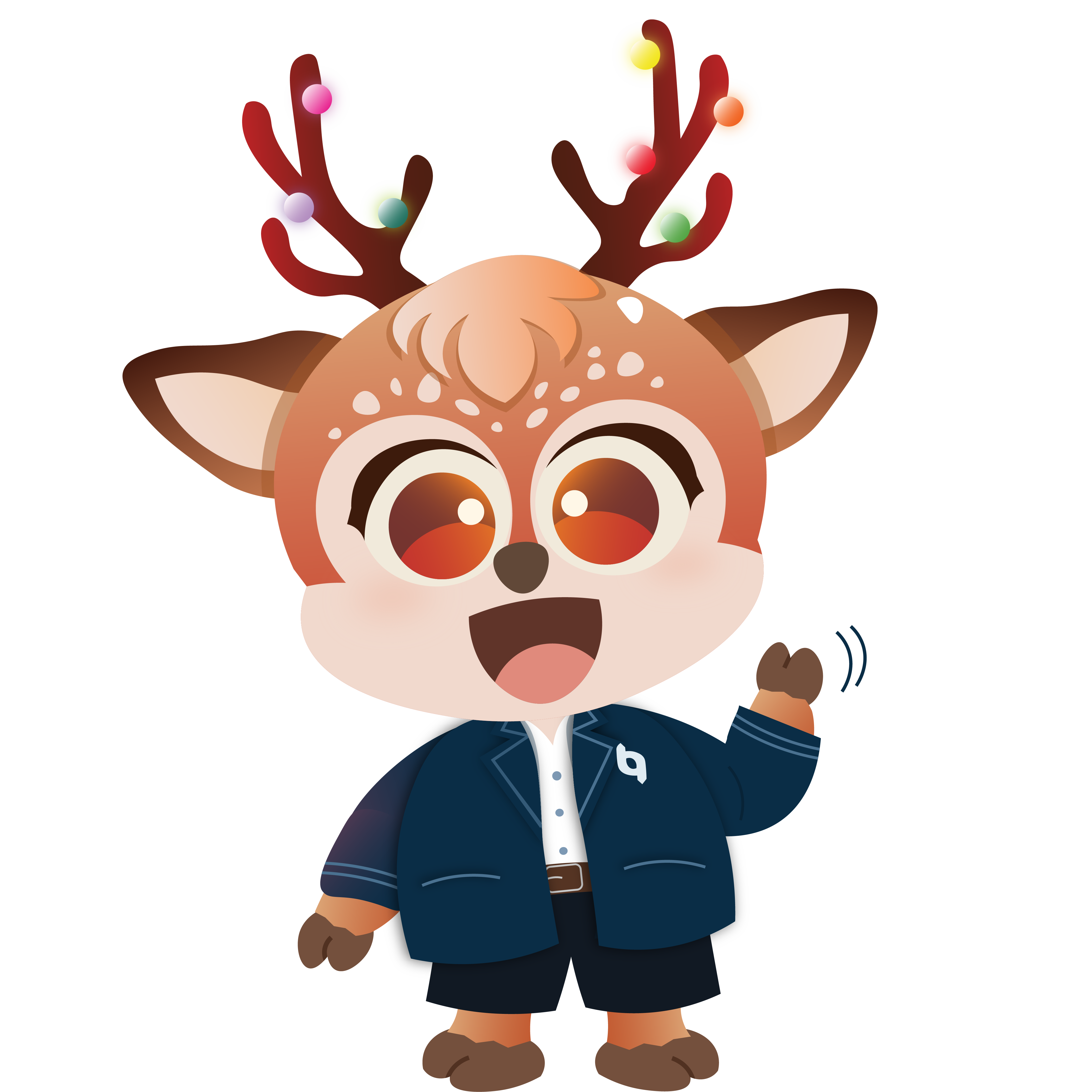 Mascot Waving